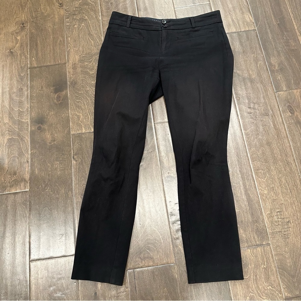 Anthropologie THE ESSENTIAL SLIM Black Dress Pants